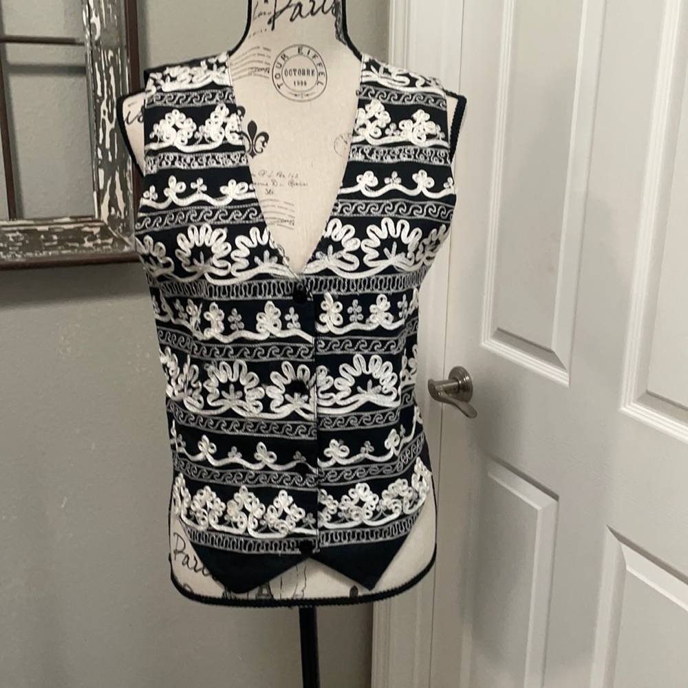 Embroidered vest